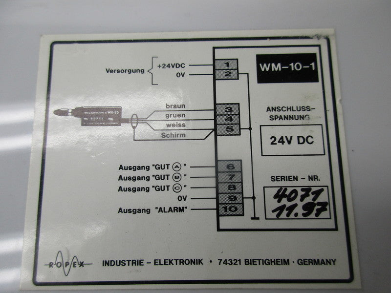 ROPEX WM-10-1  NSNP