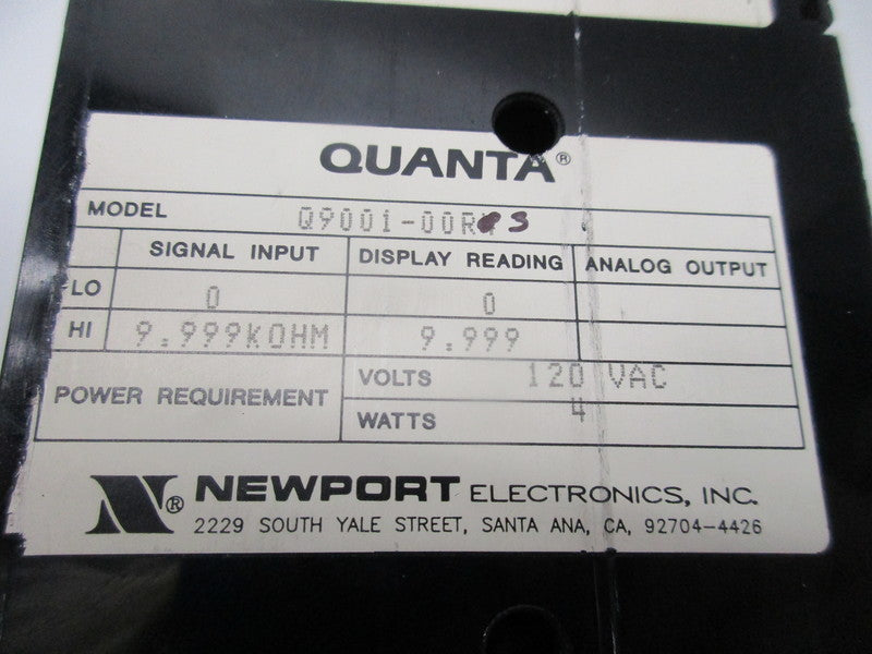 NEWPORT ELECTRONICS Q9001-00R4  UNMP