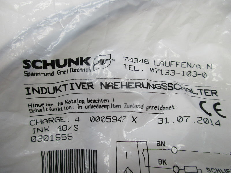 SCHUNK 0301555 INK40/S NSMP