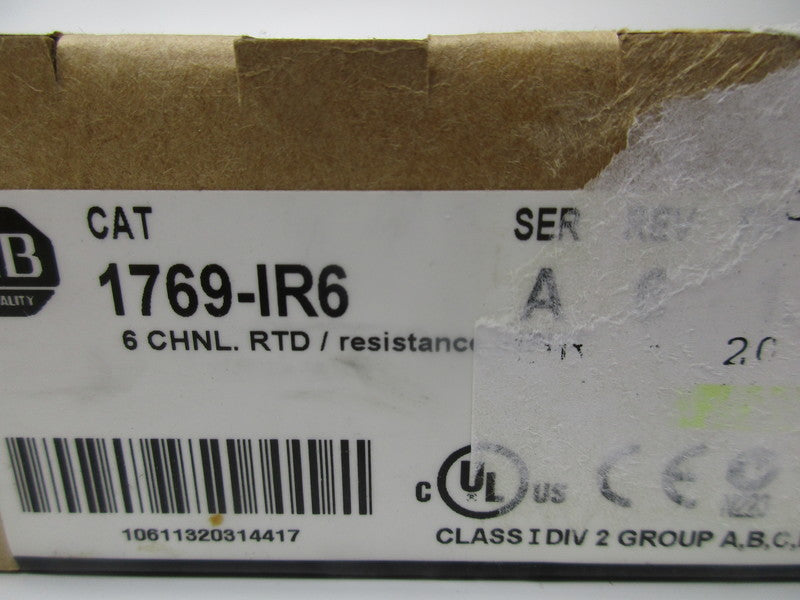 ALLEN BRADLEY 1769-IR6 SER. A F/W REV 1.3 DATE: 01/08 NSFS