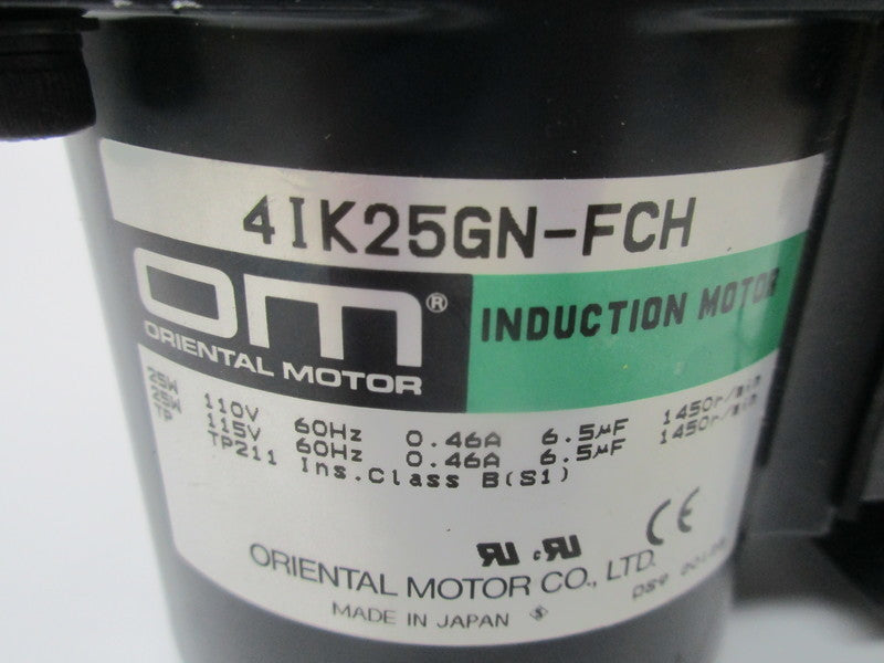 ORIENTAL MOTOR 4IK25GN-FCH W/ 4GN60RH  UNMP
