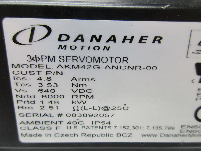 DANAHER MOTION AKM42G-ANCNR-00  NSNP