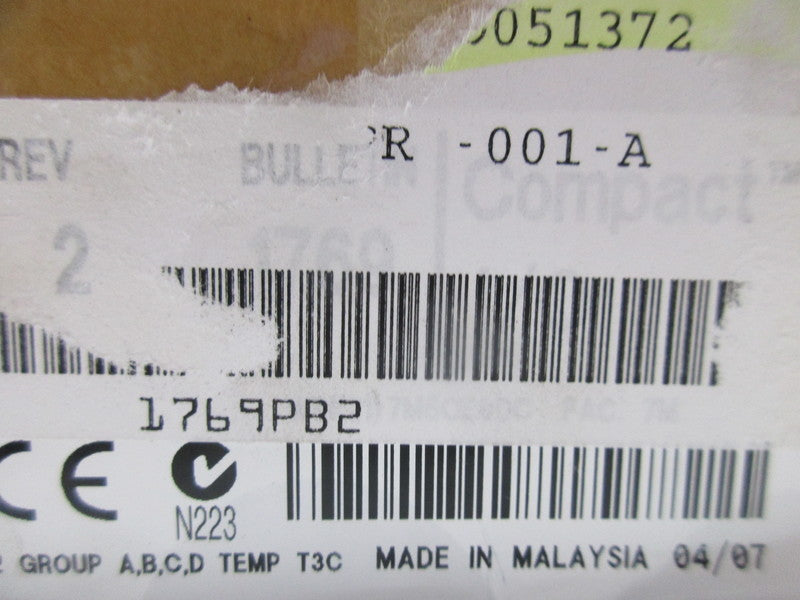 ALLEN BRADLEY 1769-PB2 POWER SUPPLY SER. A DATE: 04/07 NSFS