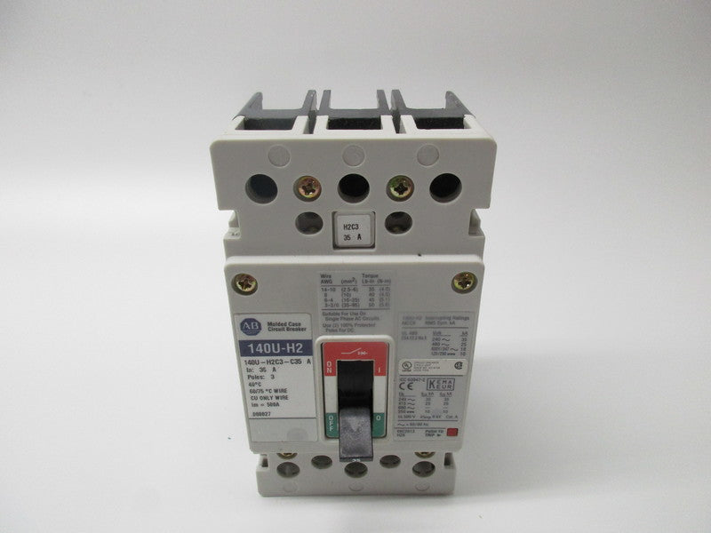 ALLEN BRADLEY 140U-H2C3-C35 CIRCUIT BREAKER 35A  UNMP