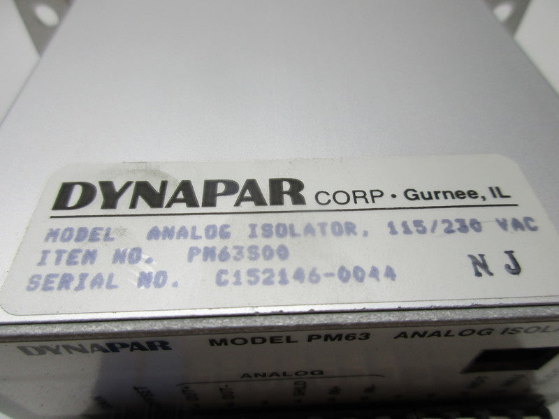 DYNAPAR PM63S00  NSNP