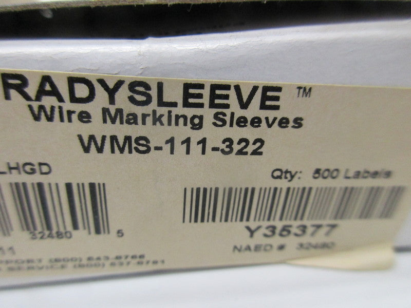 BRADY WMS-111-322 NSMP