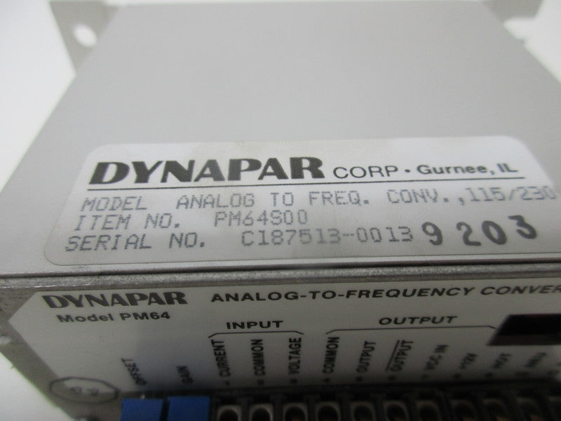 DYNAPAR PM64S00 NSMP