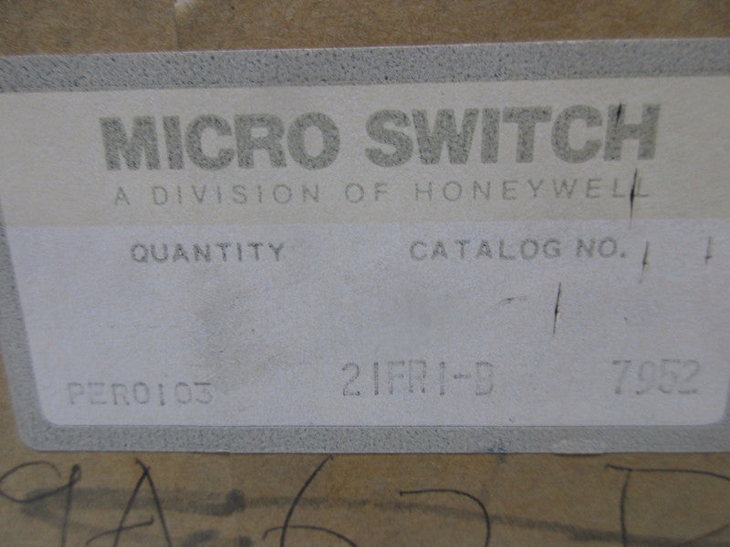MICRO SWITCH 21FR1-B NSFS