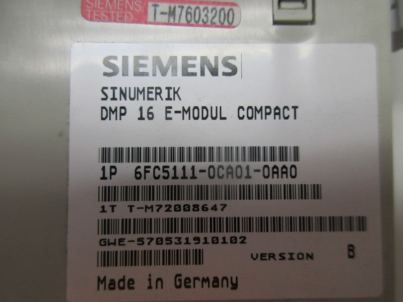 SIEMENS 6FC5111-0CA01-0AA0  UNMP