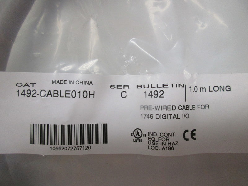 ALLEN BRADLEY 1492-CABLE010H PRE-WIRED CABLE SER. C NSMP