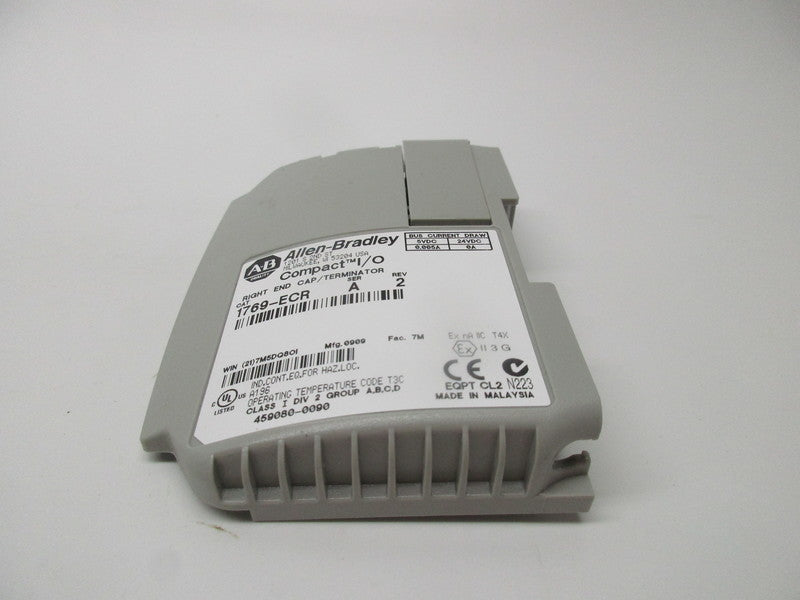 ALLEN BRADLEY 1769-ECR RIGHT END CAP/ TERMINATOR SER. A NSMP