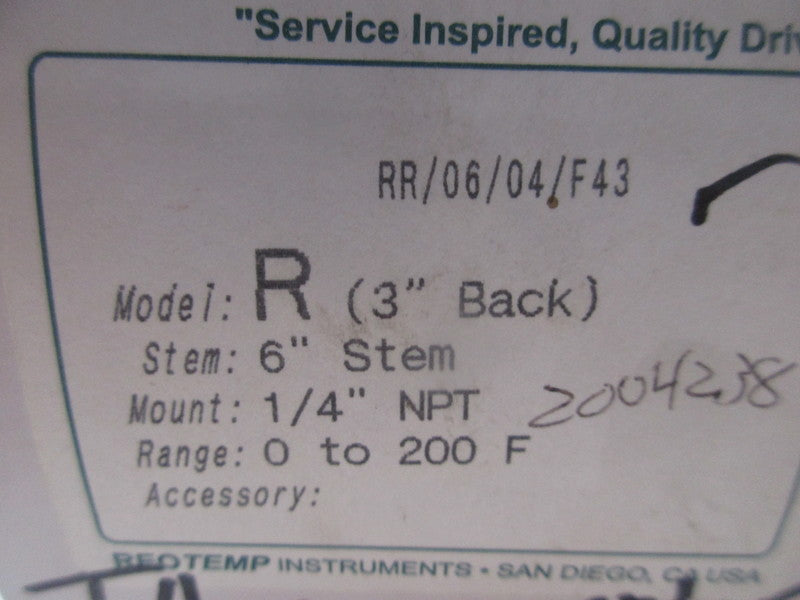 REOTEMP RR/06/04/F43 NSMP
