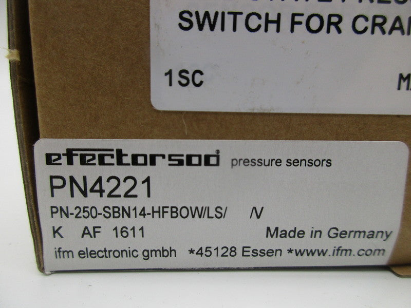 IFM EFECTOR PN4221 PN-250-SBN14-HFBOW/LS NSFS