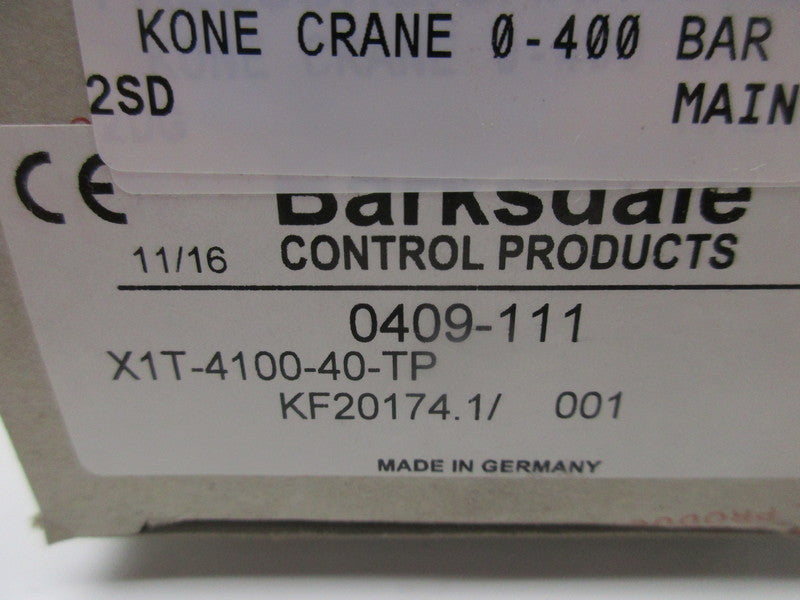 BARKSDALE 0409-111 X1T-4100-40-TP NSMP