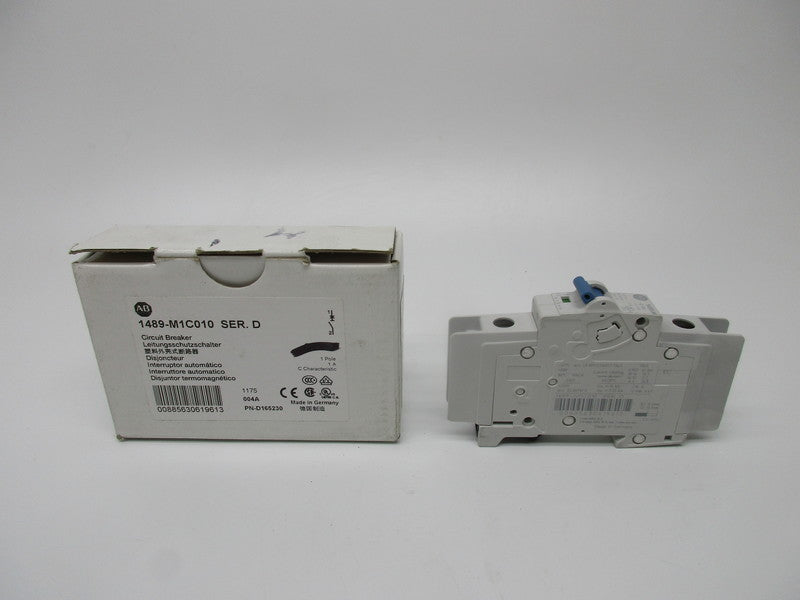 ALLEN BRADLEY 1489-M1C010 CIRCUIT BREAKER SER. D 1A 277V NSMP