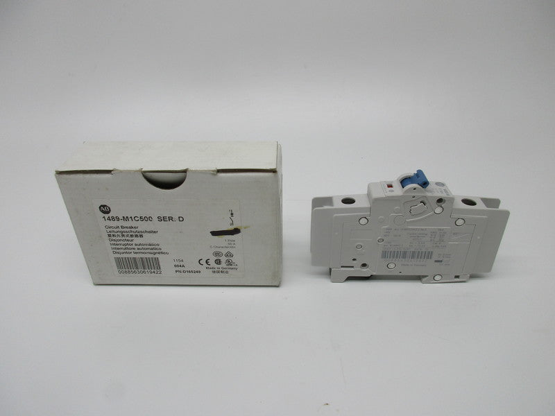 ALLEN BRADLEY 1489-M1C500 CIRCUIT BREAKER SER. D 50A 240V NSMP