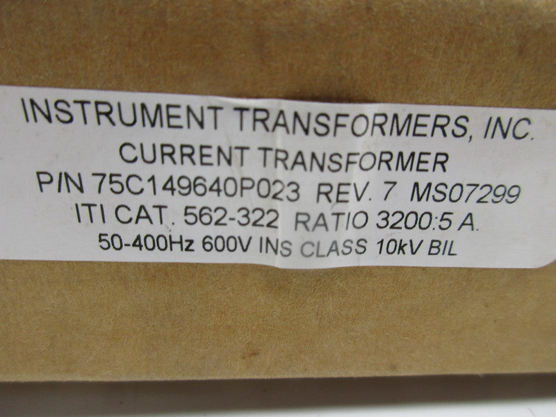 INSTRUMENT TRANSFORMERS 562-322 REV. 7 NSMP