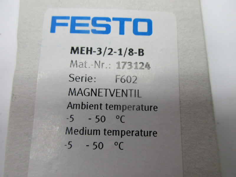 FESTO MEH-3/2-1/8-B NSMP