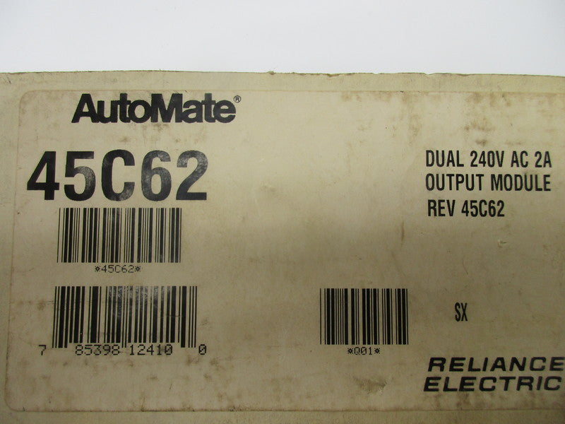 RELIANCE ELECTRIC 45C62 NSMP