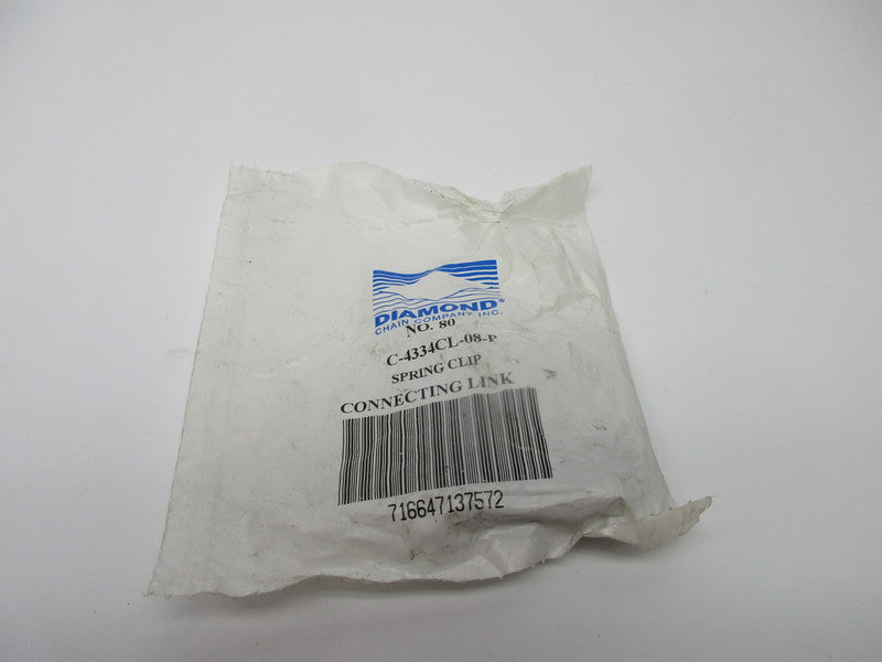 DIAMOND CHAIN C-4334CL-08-P CONNECTING LINK * NEW IN FACTORY BAG *