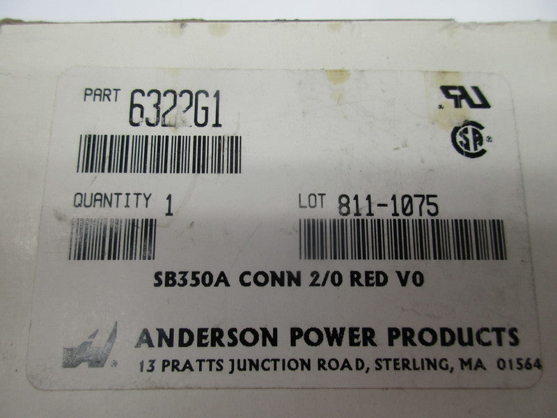 ANDERSON POWER CO. 6322G1 BATTERY/CONNECTOR NSMP