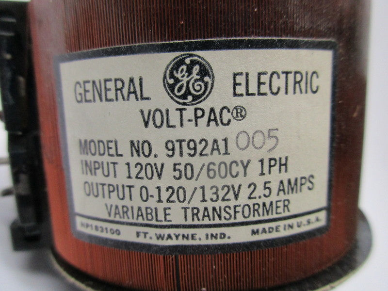 GENERAL ELECTRIC 9T92A1005 UNMP