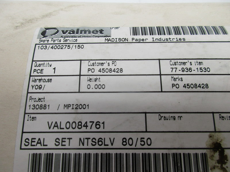 VALMET NTS6ELV/80-50 NSMP