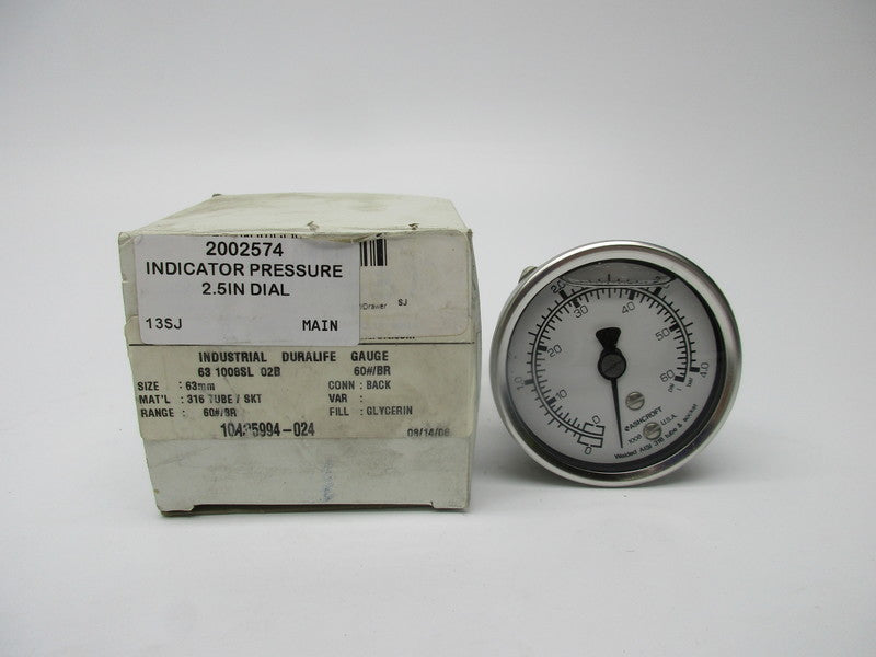 ASHCROFT 631008SL02B-60#/BR NSMP