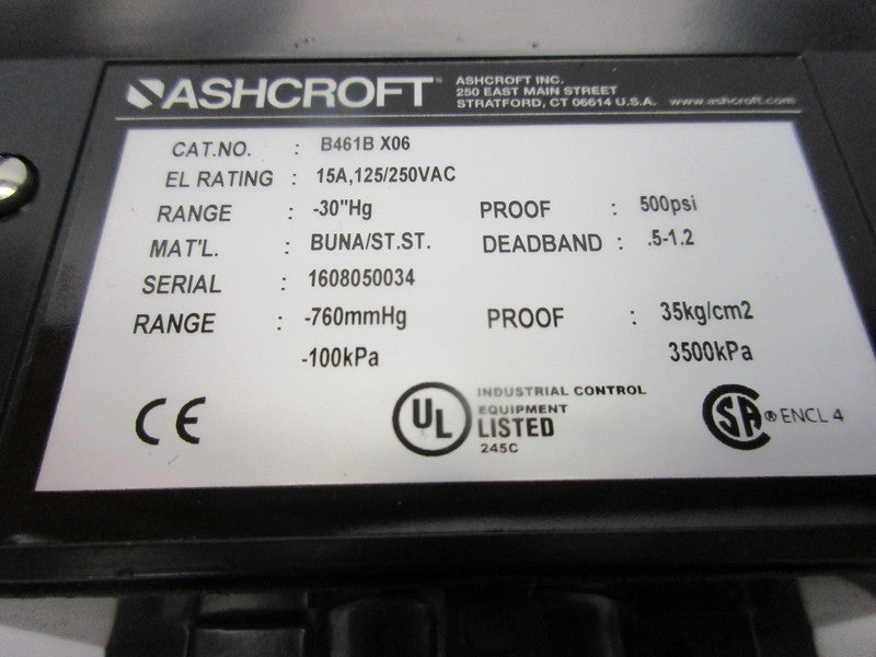 ASHCROFT B461BX06 NSMP