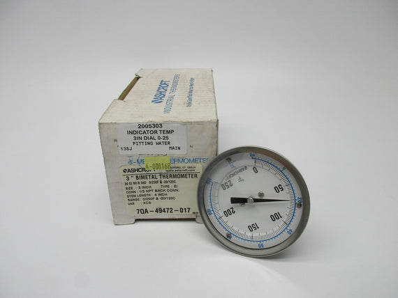 ASHCROFT 30EI60R0400/250F&-20/120C NSMP