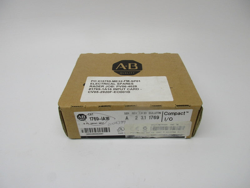 ALLEN BRADLEY 1769-IA16 SER. A F/W 3.1 NSFS