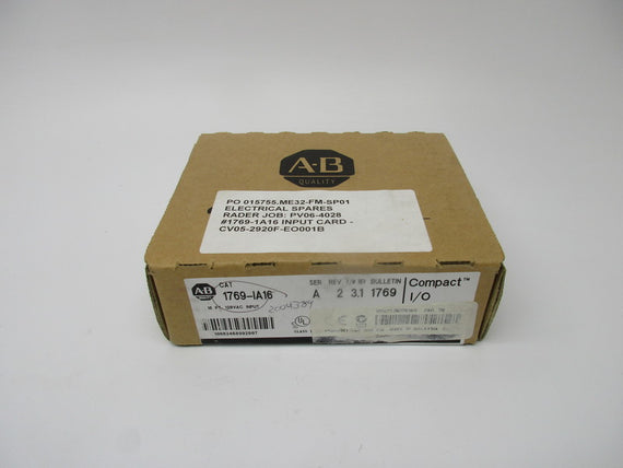 ALLEN BRADLEY 1769-IA16 SER. A F/W 3.1 NSFS