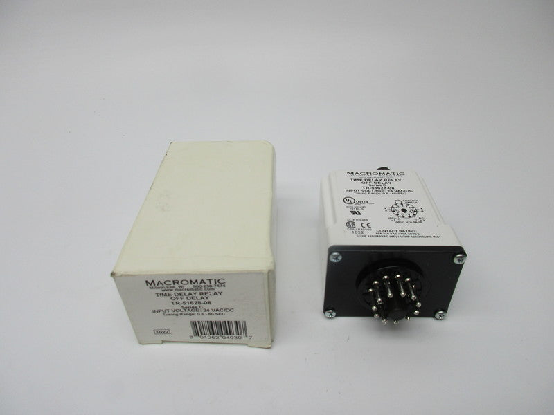 MACROMATIC TR-51628-08 TIME DELAY RELAY 24VAC/DC NSMP