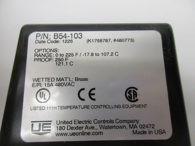 UNITED ELECTRIC B54-103 NSMP