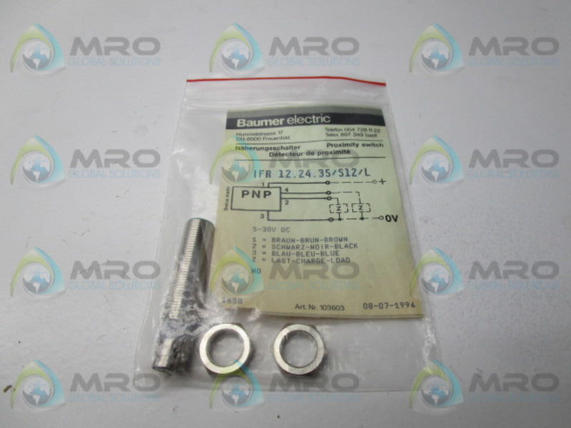 BAUMER ELECTRIC IFR122435/S12/L PROXIMITY SWITCH  NSMP