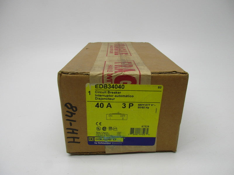 SQUARE D EDB34040 40A 480Y/277V NSFS
