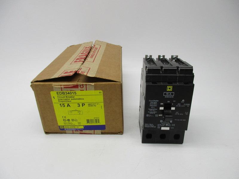 SQUARE D EDB34015 15A 480Y/277V NSMP