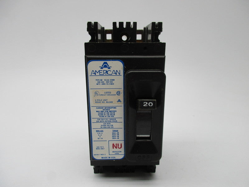 AMERICAN NE224020 20A 240VAC NSNP