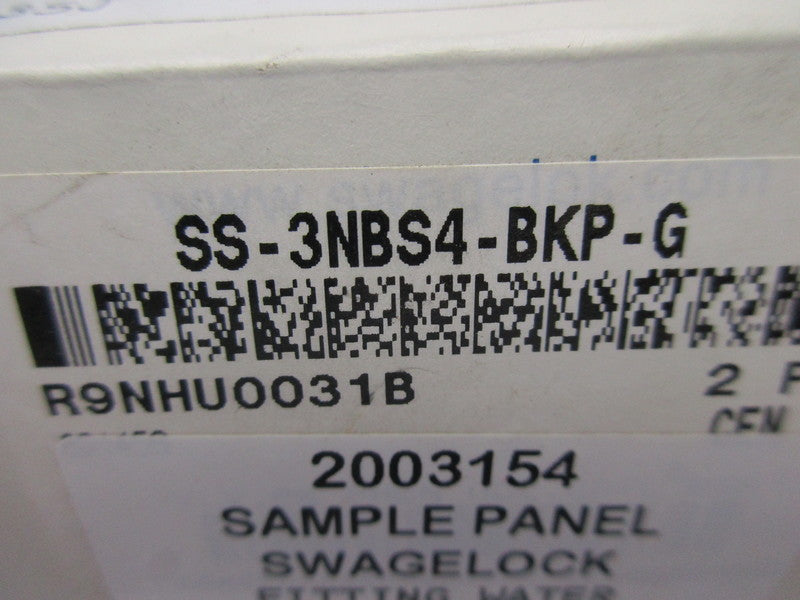 SWAGELOK SS-3NBS4-BKP-G NSMP