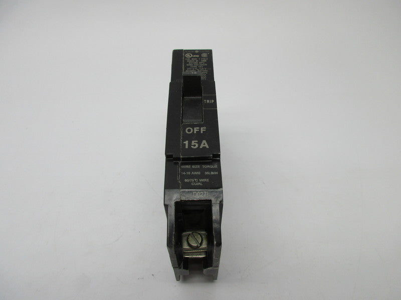 GENERAL ELECTRIC TEY115 CIRCUIT BREAKER  277VAC 15A NSNP