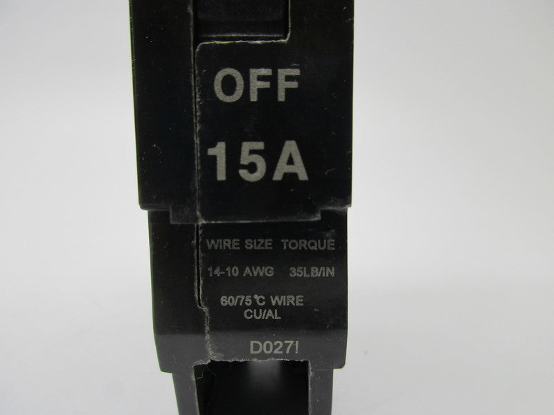 GENERAL ELECTRIC TEY115 CIRCUIT BREAKER  277VAC 15A NSNP