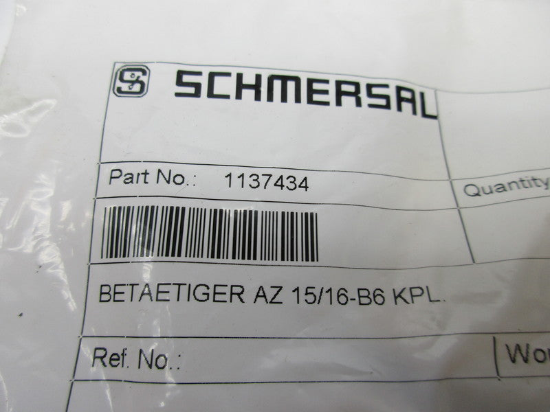 SCHMERSAL 1137434 AZ15/16-B6KPL NSMP