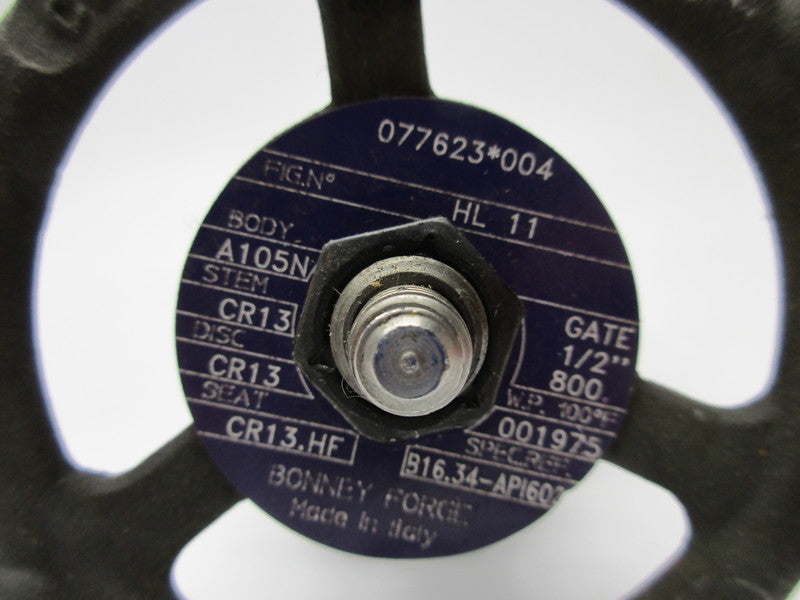 BONNEY FORGE 077623*004 HL11 B16.34-API602 UNMP