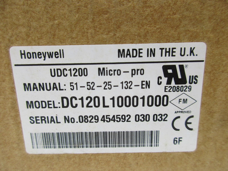 HONEYWELL UDC1200 DC120L10001000 120-240VAC 2A NSMP