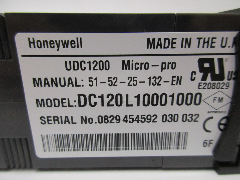 HONEYWELL UDC1200 DC120L10001000 120-240VAC 2A NSMP