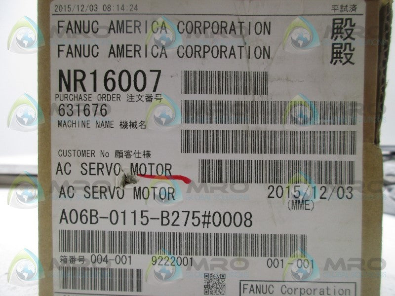 FANUC A06B-0115-B275#0008 NSMP