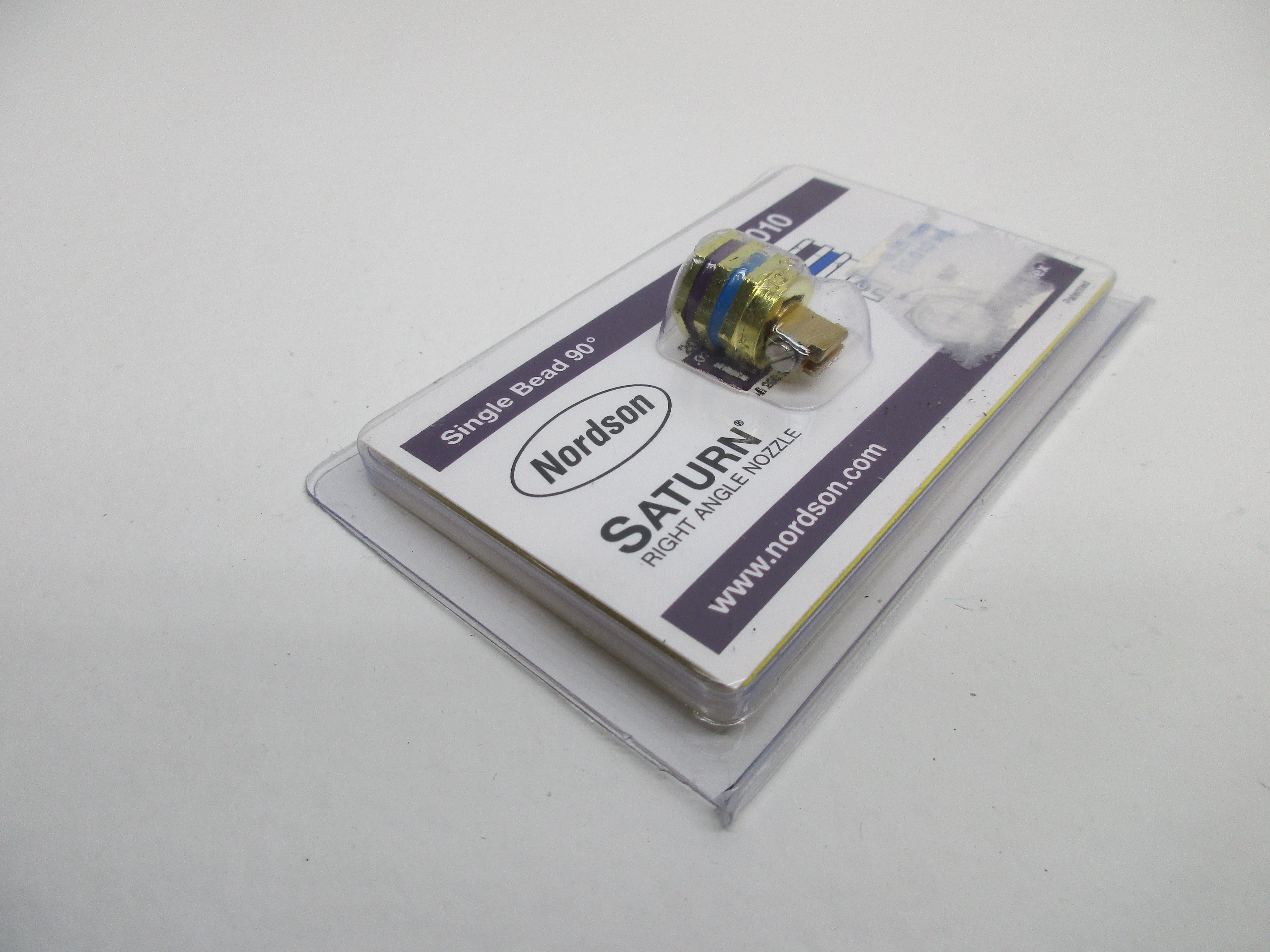 NORDSON 1011010 SATURN RIGHT ANGLE NOZZLE .25MM 90DEG * NEW IN ORIGINAL PACKAGE *