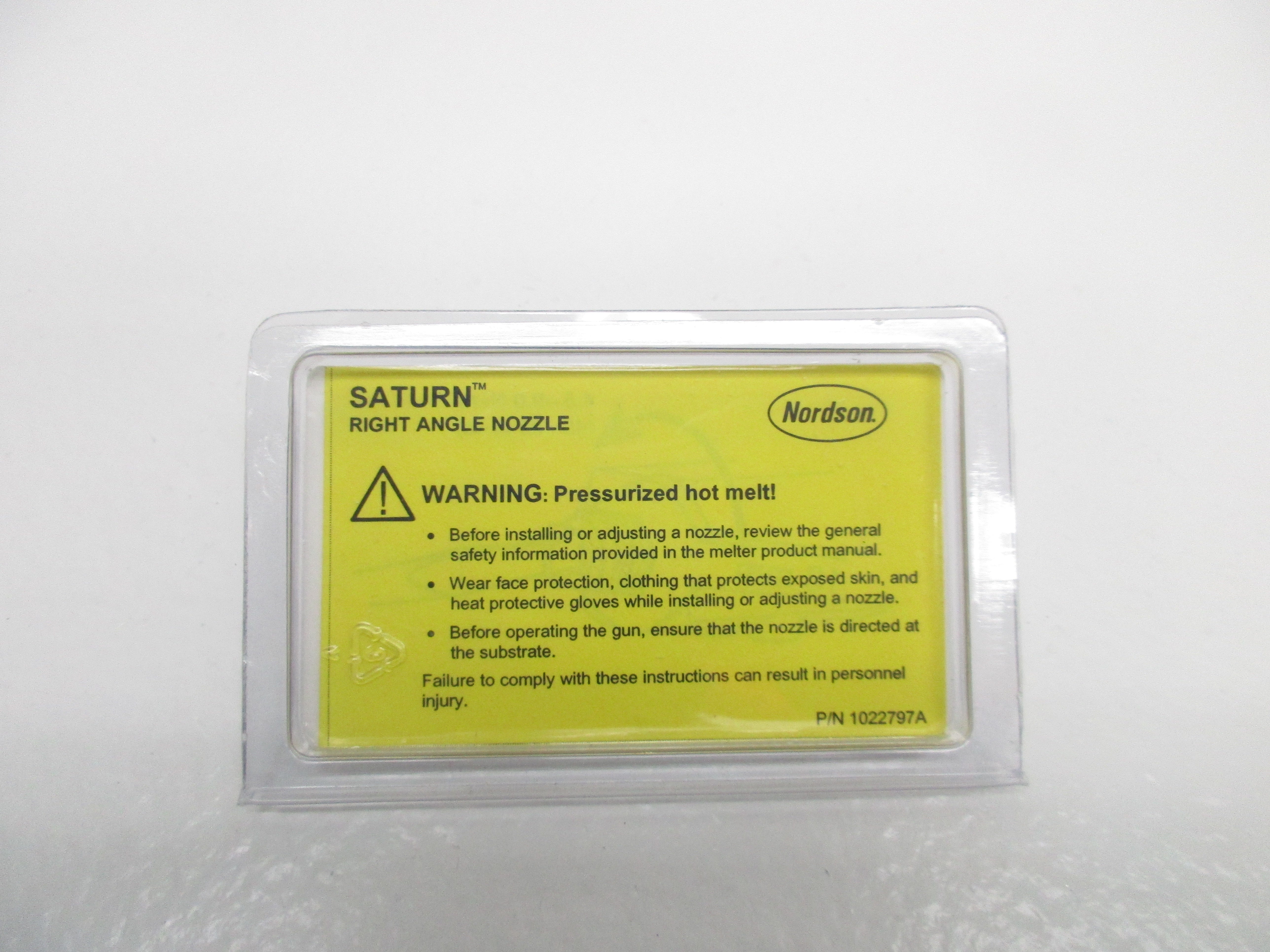 NORDSON 1011010 SATURN RIGHT ANGLE NOZZLE .25MM 90DEG * NEW IN ORIGINAL PACKAGE *