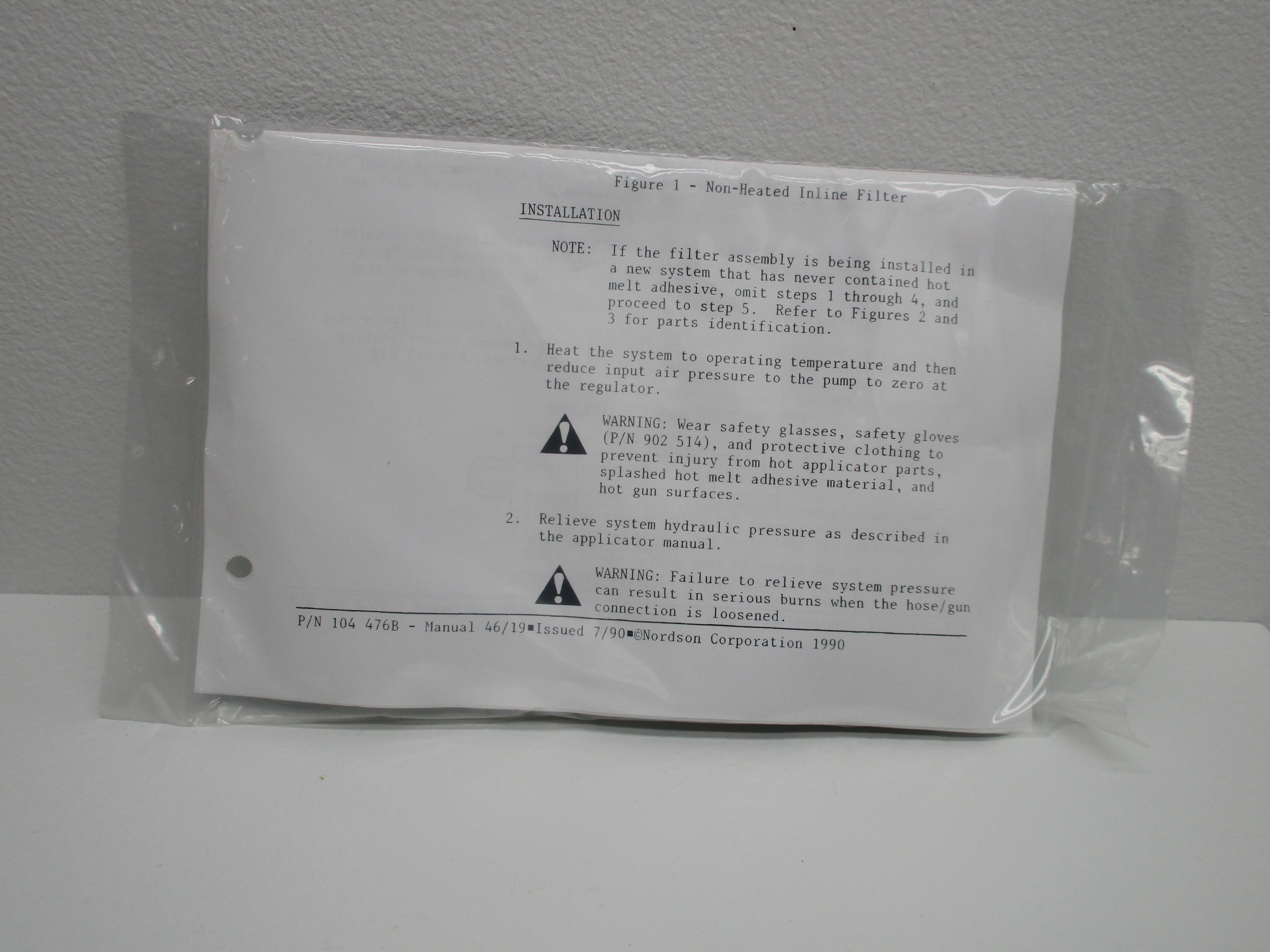 NORDSON 129524A FITTING * NEW IN ORIGINAL PACKAGE *