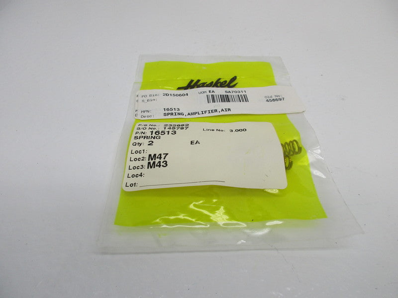 HASKEL 16513 AIR SPRING AMPLIFIER * NEW IN FACTORY BAG *